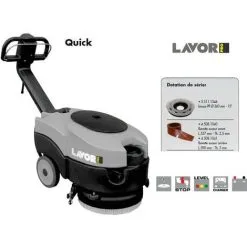 Lavor Pro - Autolaveuse Compacte 460 Mm 370W 1260 M²/h - Quick 36E